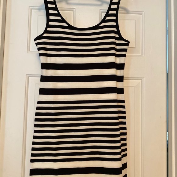 Mira 88 Dresses & Skirts - NWOT MIRA 88 Tank Dress Cotton Black/White Stripe - Sz Small